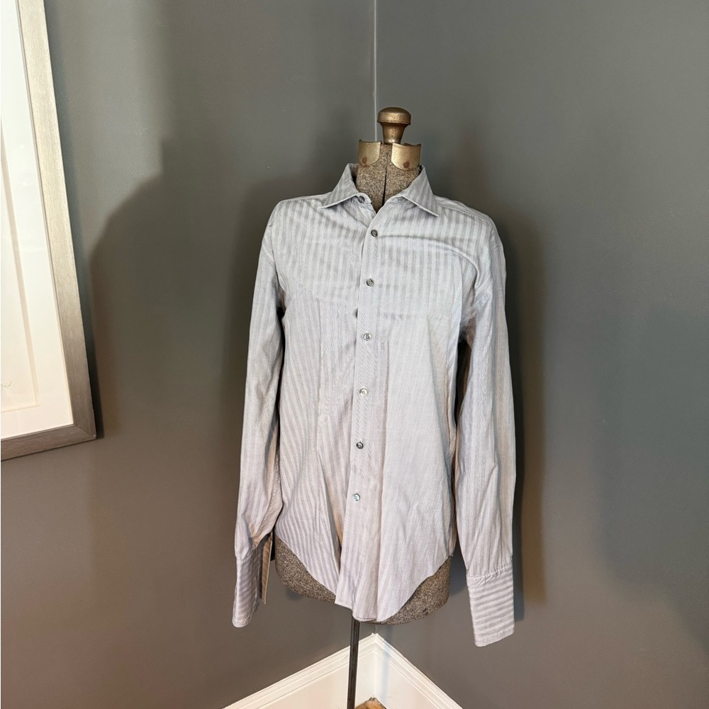 Calvin Klein non-iron + slim fit long-sleeve dress shirt